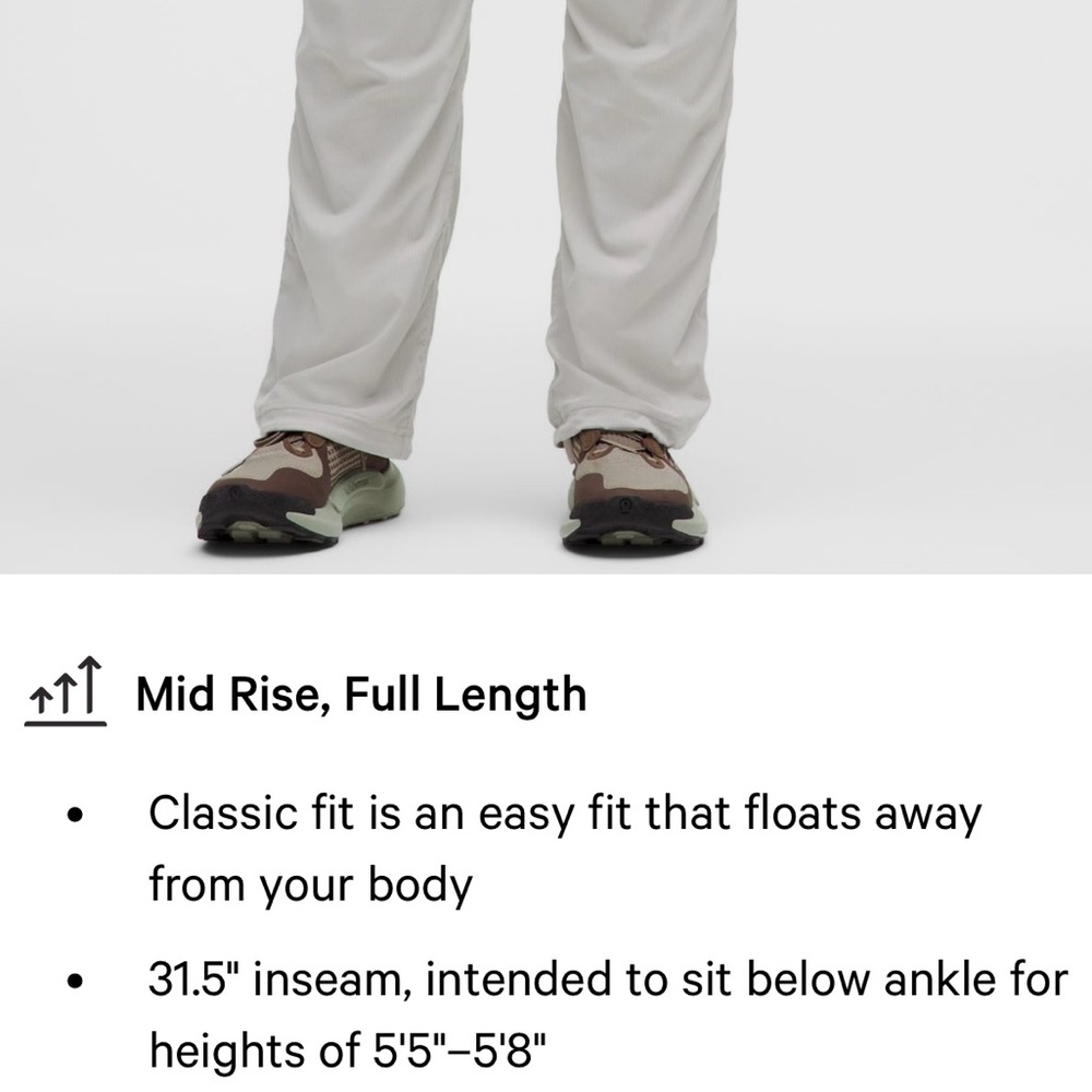 lululemon gray Dance studio pants sz 4 regular mid rise full length retail: $128 - Picture 14 of 16